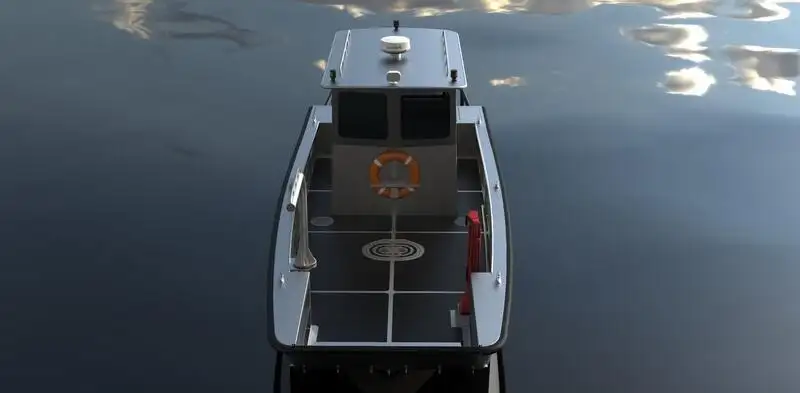 လှေတွေနဲ့ အလုပ်လုပ်တယ်။ ရောင်းရန်